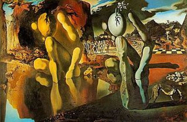 Pintó "Metamorphosis of Narcissus" en 1937.