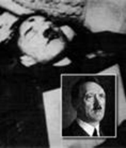 Hitler's Death (he committed suicide by shooting himself.)