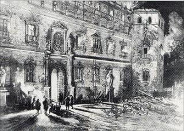 Incendio en Madrid del Alcázar