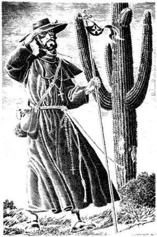 Fray Marcos and Estaban's journey