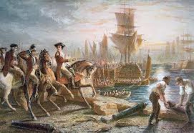 British Evacuate Boston