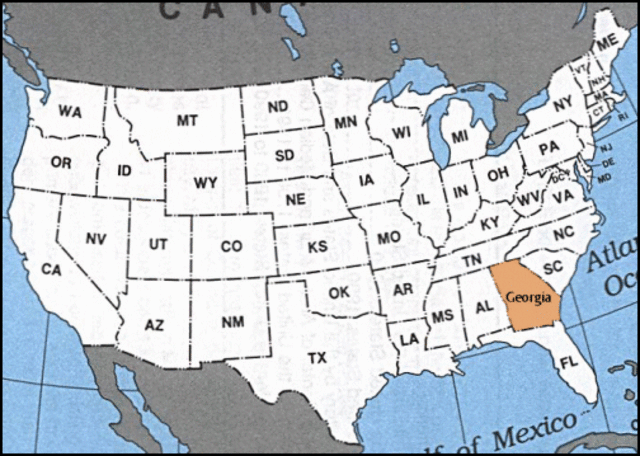 Georgia ban on slavery lifted