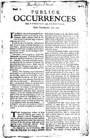 First American newspaper