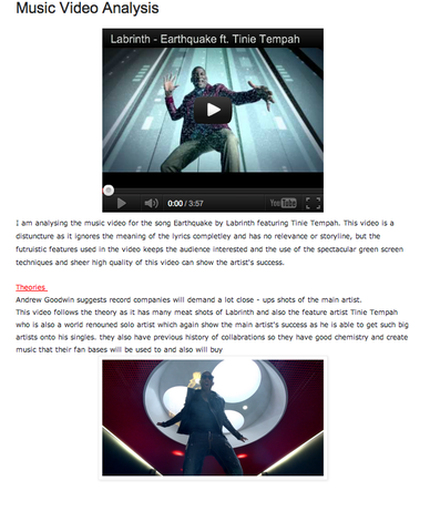 Danial's Detailed Music Video Analysis