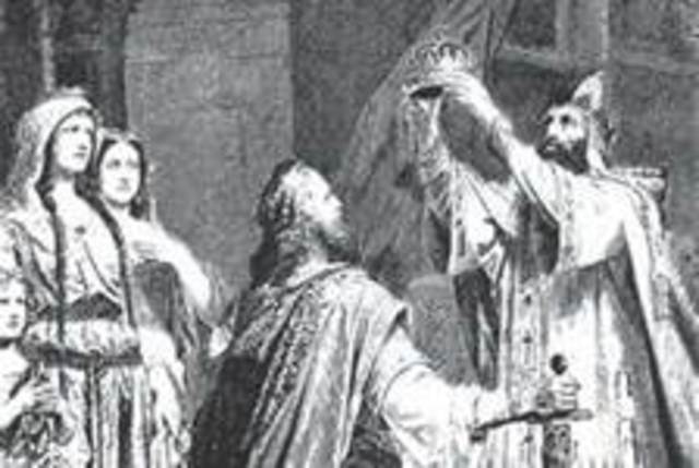 Crowning of Charlemagne by the pope