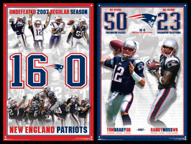 The patriots go on for an undefeated season