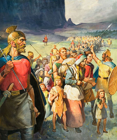 Germans invade former Western Roman Empire