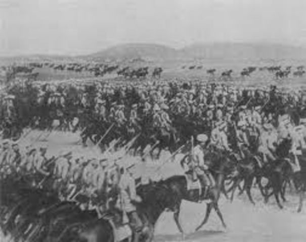 Tsar takes over army.