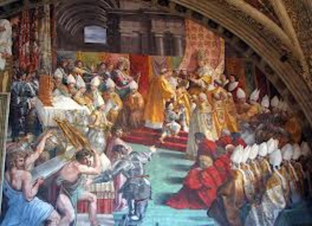 Crowning of Charlemagne by the pope