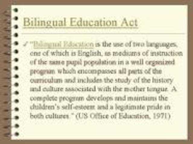 Bilingual Education Act