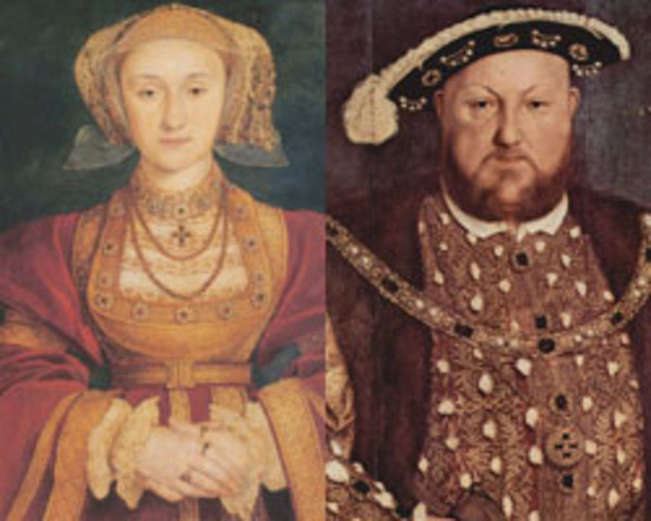 King Henry VIII and Anne Kleef Marry