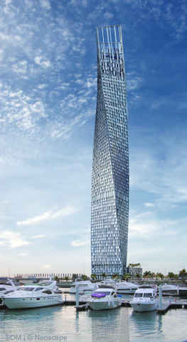 Infinity Tower Topped Out/Not Completed