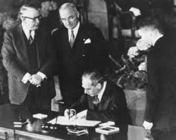 NATO Signed into effect