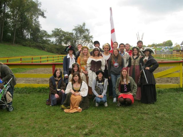 Hace un mes que yo fui a la Feria del Renacimiento.