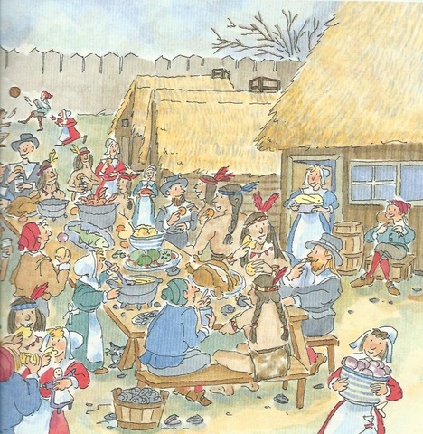 The first Thanksgiving holiday took place, and the holiday lasted 3 days.