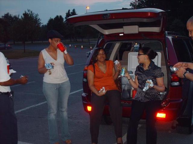 Tailgating with family after Honors Award Ceremony