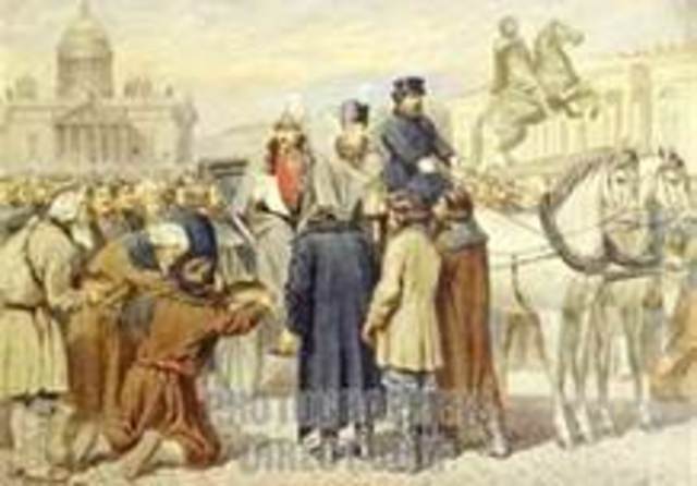 Czar Alexander II Emancipates the Serfs