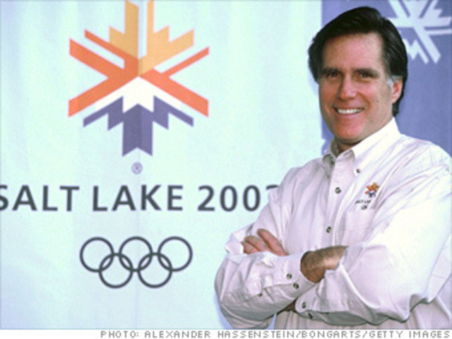 mitt rommney Heads Salt Lake City Olympic Games Organizing Committee
