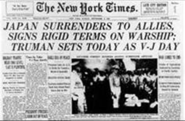 Japanese surrender papers signed