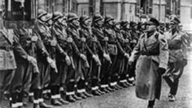 Italy declares war on Germany