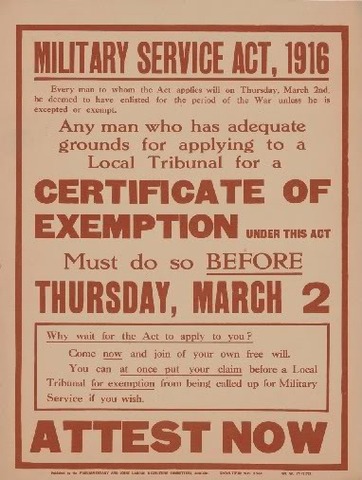 Removal of The Military Service Act