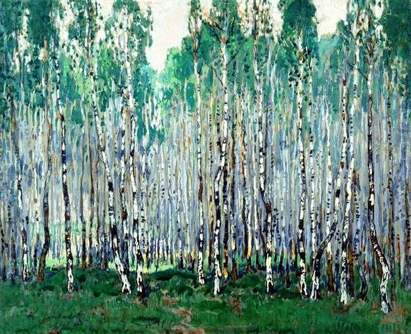 К.Горбатов "Весна в берёзовой роще"