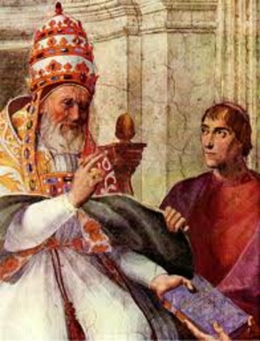 Frederick I made peace with the Pope