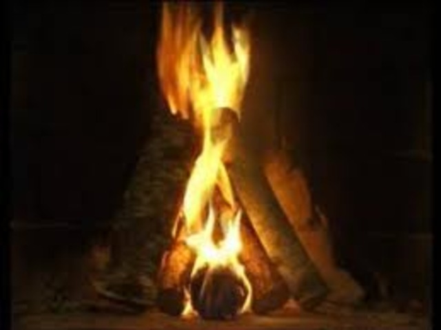 The fire