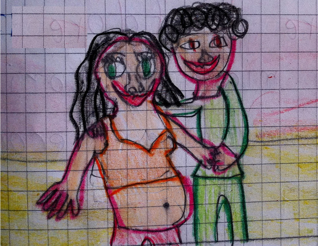 L'ATTESA: il papà vicino alla mamma