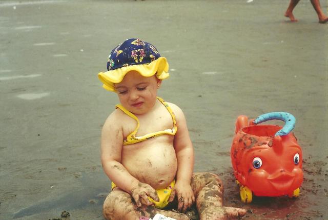 Primeira ida a praia