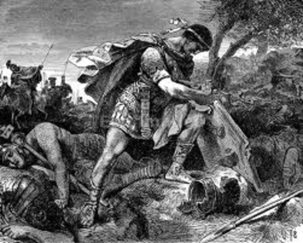 Brutus commits suicide