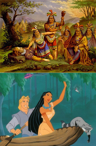 Encounter with Pocahontas' tribe