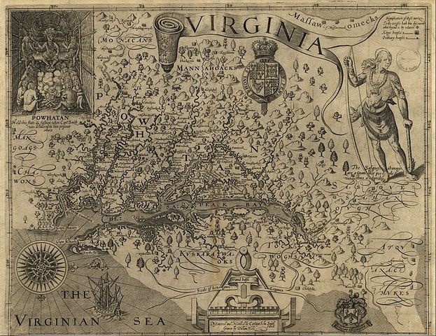 The first Virginia's map