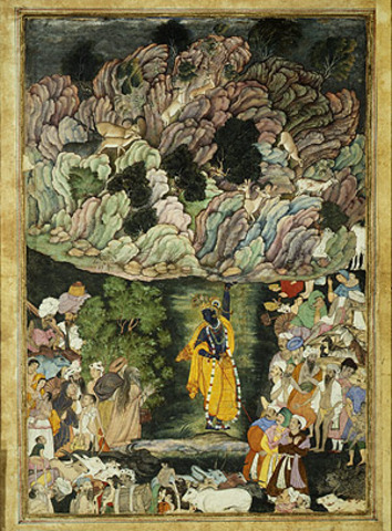 Detached page from Harivamsa (Legend of Hari Krishna)