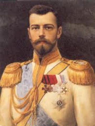 Czar Nicholas II abdicates the Russian Throne