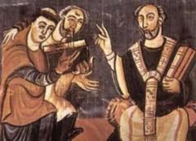 Principio de la literatura de la edad media