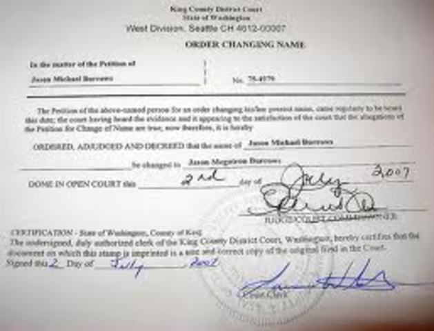 Name Changed to Jay at 17 years old