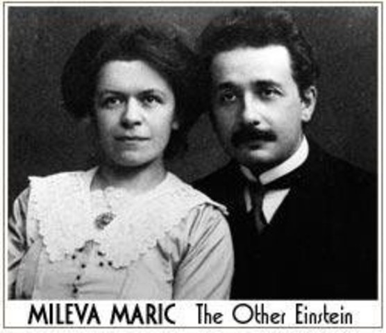 Mileva Maric en Einstein trouwen
