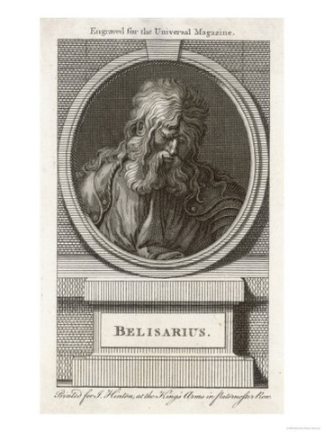Belsarius was sent to recover north america