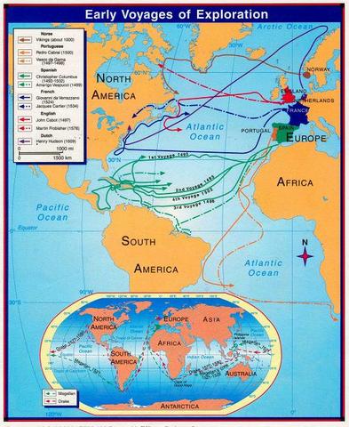 Exploations of North America