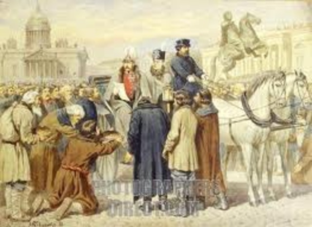 Czar Alexander II Emancipates the Serfs