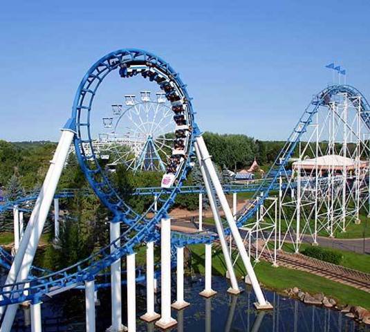 First upside down roller coaster