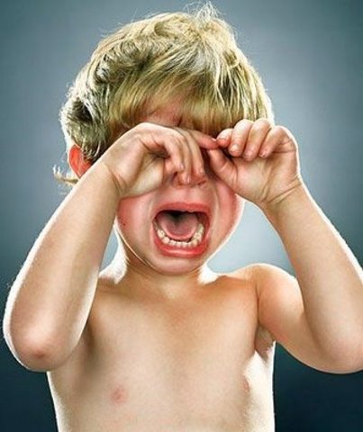 He started to cry for everything.