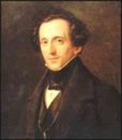 The birth of Felix Mendelssohn