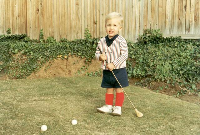 Fuimos mi primera vez jugando al golf