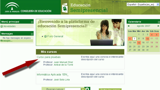 MOODLE SEMIPRESENCIAL AULA VIRTUAL