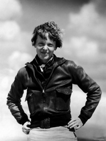 leaves columbia and Experiences her first flight