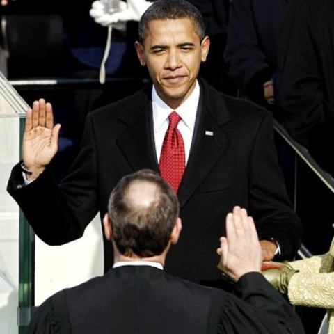 Obama is the first African American to be sworn in as President