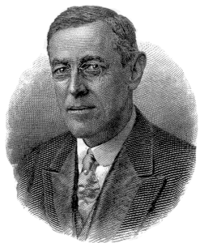 Woodrow Wilson elected 28th President of the United States