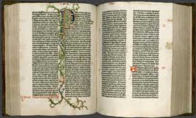 1st Book Publihsed, Johann Guttenberg's Bible